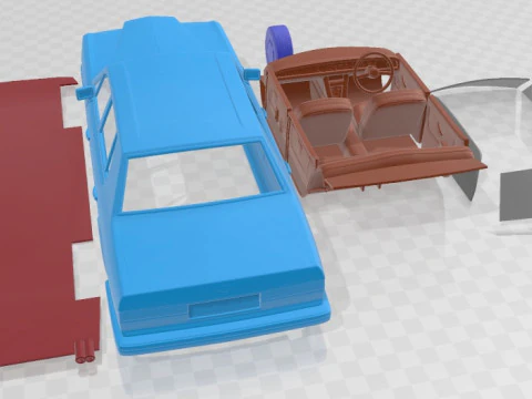 Bentley Turbo R 1988 Printable Car 3D Print Model