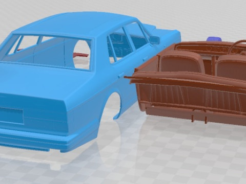 Bentley Turbo R 1988 Printable Car 3D-printmodel