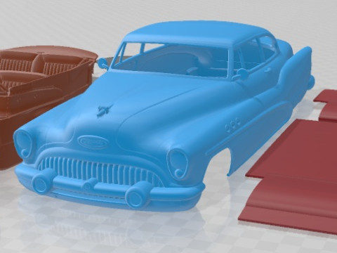 Buick Super Riviera Coupe 1953 Printable Car 3D 打印模型