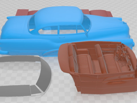 Buick Super Riviera Coupe 1953 Printable Car 3D प्रिंट मॉडल