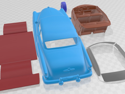Buick Super Riviera Coupe 1953 Printable Car 3D प्रिंट मॉडल