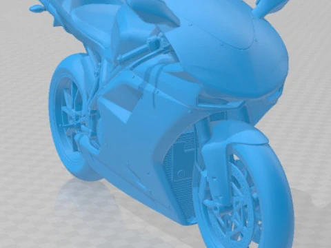 Ducati 1198 Printable Motorbike 3D Print Model