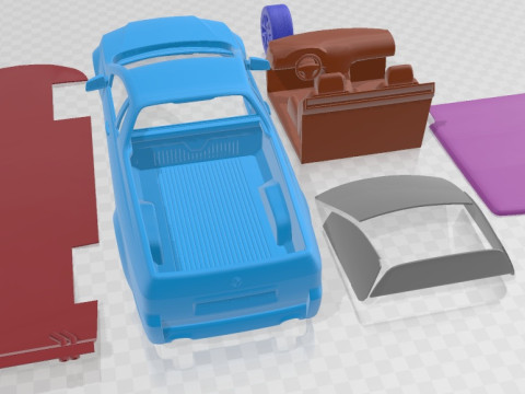 Holden VE II Commodore Ute SSV 2011 Printable Car 3D-Druckmodell
