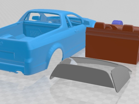 Holden VE II Commodore Ute SSV 2011 Printable Car 3D-Druckmodell