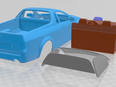 Holden VE II Commodore Ute SSV 2011 Printable Car 3D Print Model