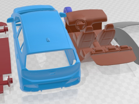 Kia Picanto GT Line 2021 Printable Car 3D प्रिंट मॉडल