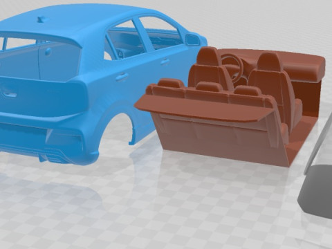 Kia Picanto GT Line 2021 Printable Car 3D प्रिंट मॉडल
