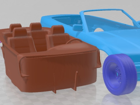 Series 3 E36 Cabrio 1994 Printable Car 3D-printmodel