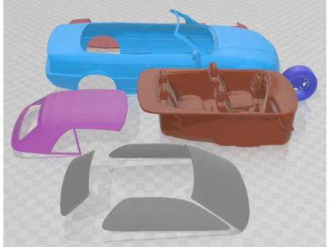Series 3 E36 Cabrio 1994 Printable Car 3D Print Model