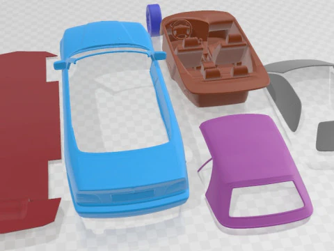 Series 3 E36 Cabrio 1994 Printable Car 3D Print Model