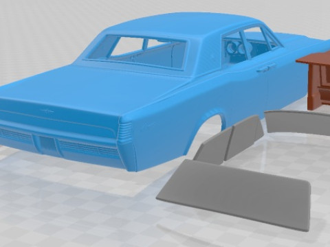Lincoln Continental Sedan 1968 Printable Car 3Dプリントモデル