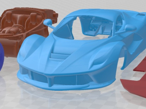 Ferrari LaFerrari 2014 Printable Car Modelo de Impressão 3D