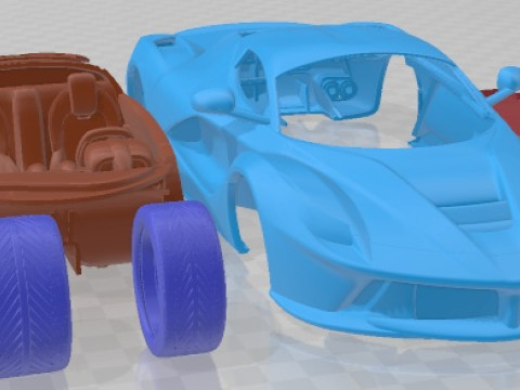 Ferrari LaFerrari 2014 Printable Car 3D-Druckmodell