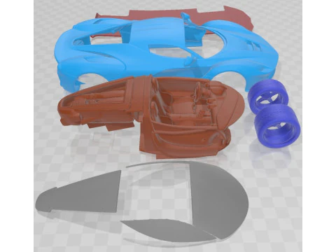 Ferrari LaFerrari 2014 Printable Car 3D Print Model