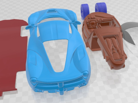 Ferrari LaFerrari 2014 Printable Car 3D-Druckmodell