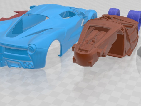 Ferrari LaFerrari 2014 Printable Car 3D-Druckmodell