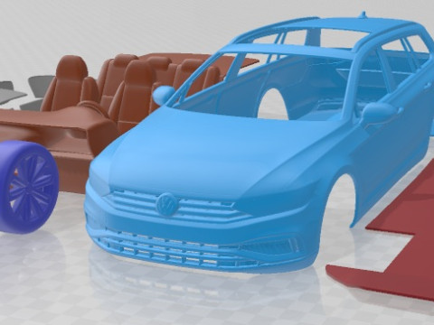 Volkswagen Passat Variant 2020 Printable Car 3D Print Model