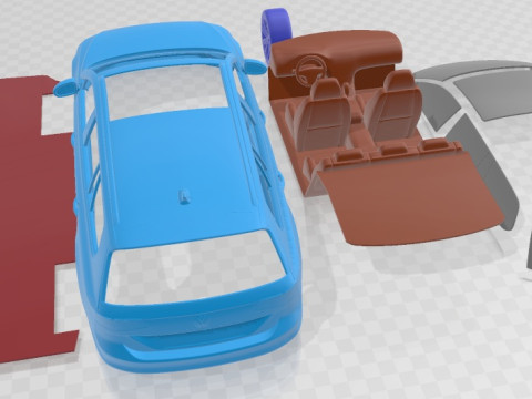 Volkswagen Passat Variant 2020 Printable Car Modelo de Impressão 3D