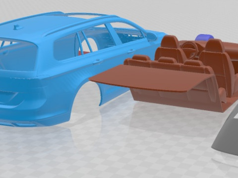 Volkswagen Passat Variant 2020 Printable Car Modelo de Impressão 3D