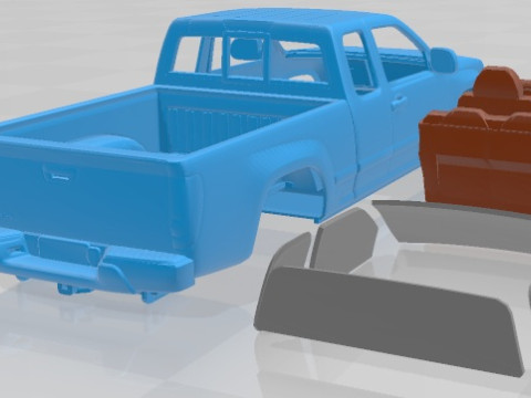 Chevrolet Colorado Extended Cab Printable Car 3D Baskı Modeli