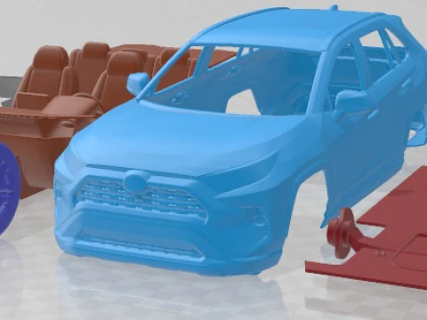 Toyota Rav4 2019 Printable Car 3D Print Model