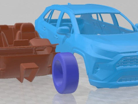 Toyota Rav4 2019 Printable Car 3D Print Model