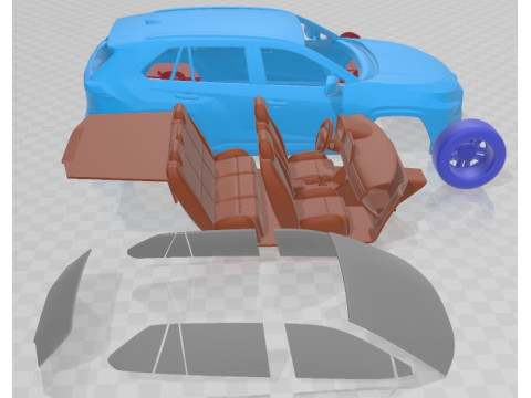 Toyota Rav4 2019 Printable Car 3D Print Model