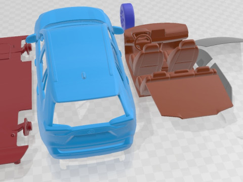 Toyota Rav4 2019 Printable Car 3D Print Model