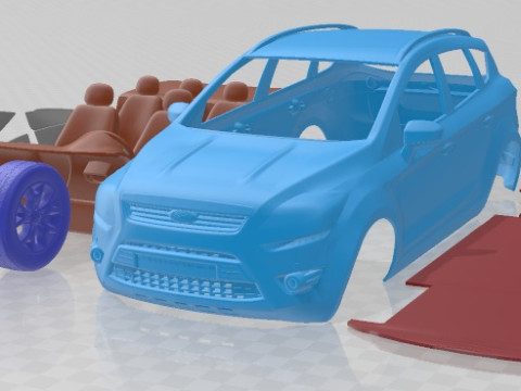 Kuga 2012 Printable Car Modelo de Impressão 3D