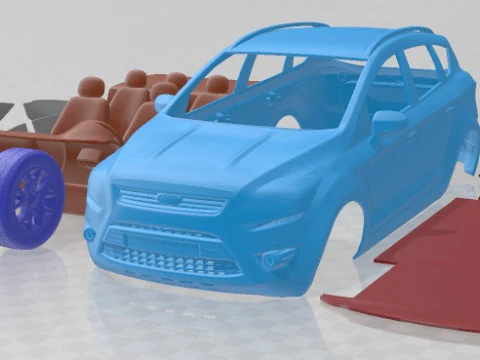 Kuga 2012 Printable Car 3D Print Model
