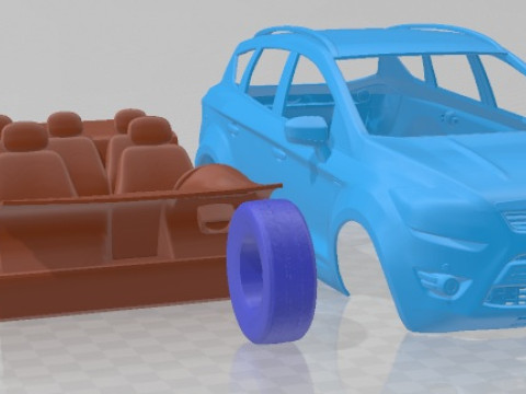 Kuga 2012 Printable Car 3D 打印模型