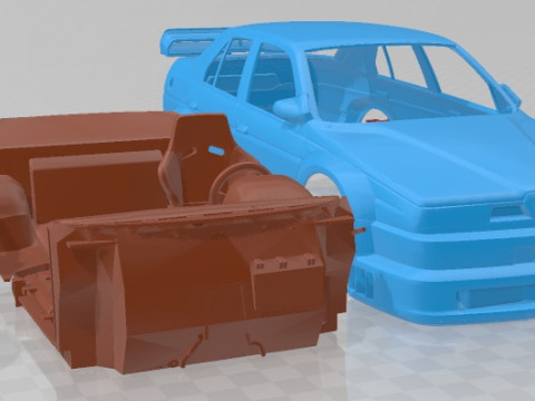 Alfa Romeo 155 V6 TI Printable Car 3D Baskı Modeli