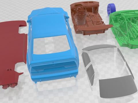 Alfa Romeo 155 V6 TI Printable Car 3D Baskı Modeli