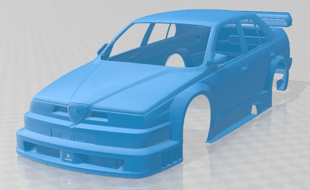 Alfa Romeo 155 V6 TI Printable Body Car Model do druku 3D .c4d .max .obj .3ds .fbx .stl .blend