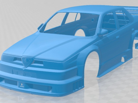 Alfa Romeo 155 V6 TI Printable Body Car 3D Print Model