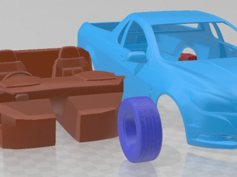 Holden Commodore Evoke ute 2013 Printable Car 3D प्रिंट मॉडल