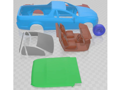 Holden Commodore Evoke ute 2013 Printable Car 3D Print Model