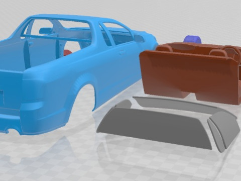 Holden Commodore Evoke ute 2013 Printable Car 3D प्रिंट मॉडल