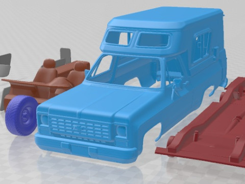Chevrolet Blazer Chalet 1976 Printable Car 3D प्रिंट मॉडल