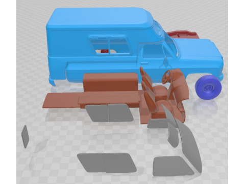 Chevrolet Blazer Chalet 1976 Printable Car 3D प्रिंट मॉडल