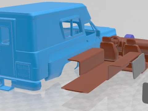 Chevrolet Blazer Chalet 1976 Printable Car 3D प्रिंट मॉडल