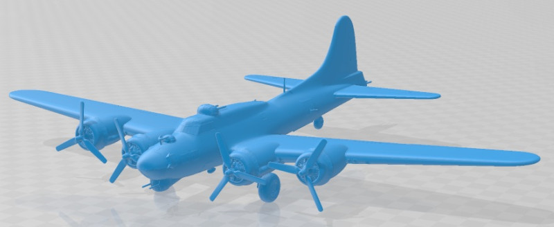 Boeing B 17 Super Fortress Bomber Printable Airplane Modèles 3D en vedette .c4d .max .obj .3ds .fbx .stl .blend