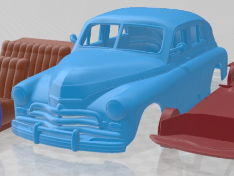 GAZ M20 Pobeda Printable Car Modelo de Impressão 3D