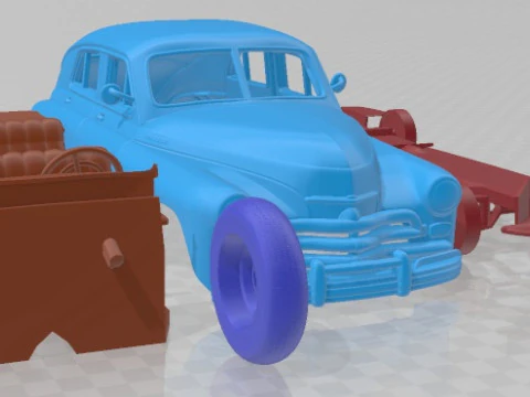 GAZ M20 Pobeda Printable Car 3D Print Model