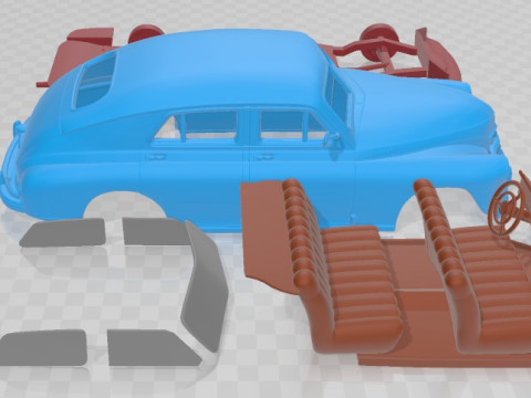 GAZ M20 Pobeda Printable Car 3D Принт Модель