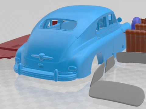 GAZ M20 Pobeda Printable Car 3D Print Model
