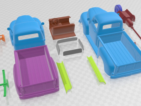 F 1 Pickup 1952 Printable Car 3D Принт Модель