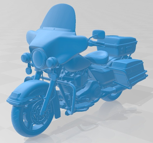 Harley Davidson Electra Glide Police 2013 Printable Motorbike 3D-printmodel .c4d .max .obj .3ds .fbx .stl .blend