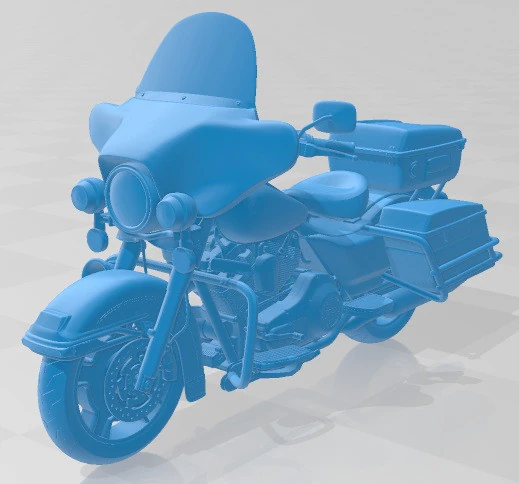 Harley Davidson Electra Glide Police 2013 Printable Motorbike 3D Print Model .c4d .max .obj .3ds .fbx .stl .blend 