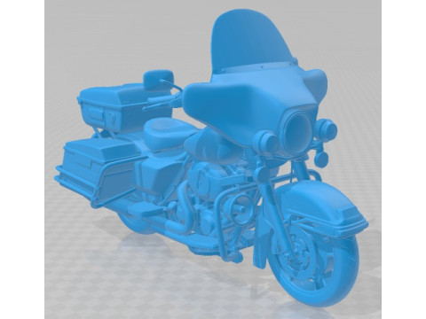 Harley Davidson Electra Glide Police 2013 Printable Motorbike 3D-printmodel